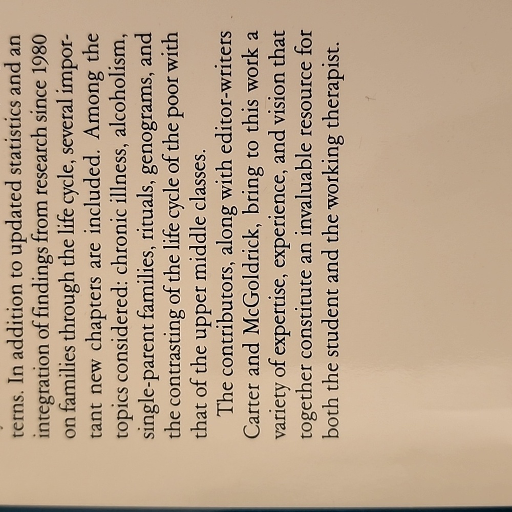 The Changing Family Life Cycle A Framework for Family Therapy Second‎ Edition - Picture 11 of 13